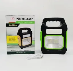 Linterna Lampara Led Solar 3 En 1 Usb Recargable