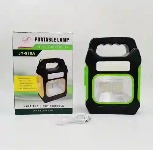 Linterna Lampara Led Solar 3 En 1 Usb Recargable