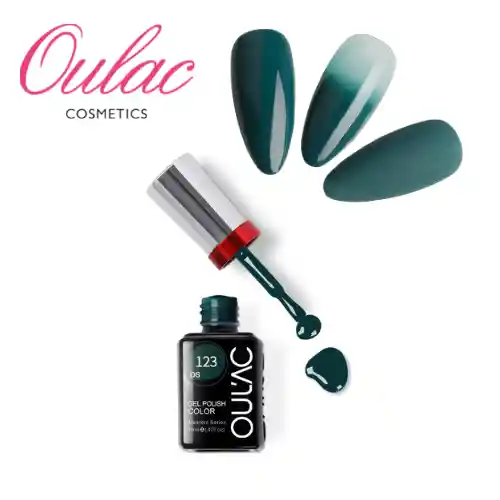 Esmalte Permanente Oulac Ds123 Verde Petróleo