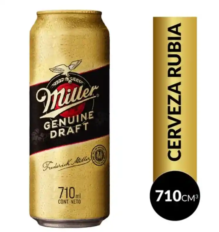 Cerveza Miller Lata 710 Cc