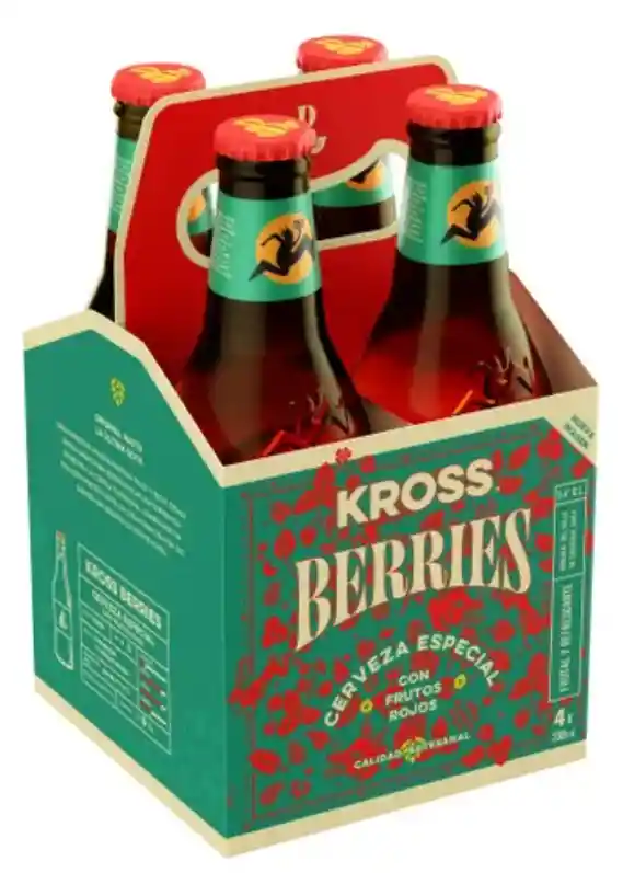 Pack 4 Un. Cerveza Kross Berries 330 Cc