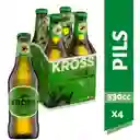 Pack 4 Un. Cerveza Kross Pilsner 330 Cc