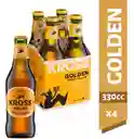 Pack 4 Un. Cerveza Kross Golden 330 Cc