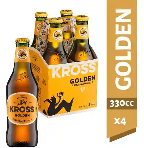 Pack 4 Un. Cerveza Kross Golden 330 Cc