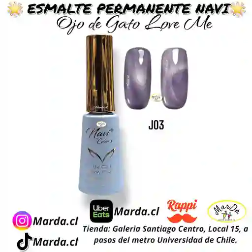 Esmalte Permanente Navi Love Me Ojo De Gato J03