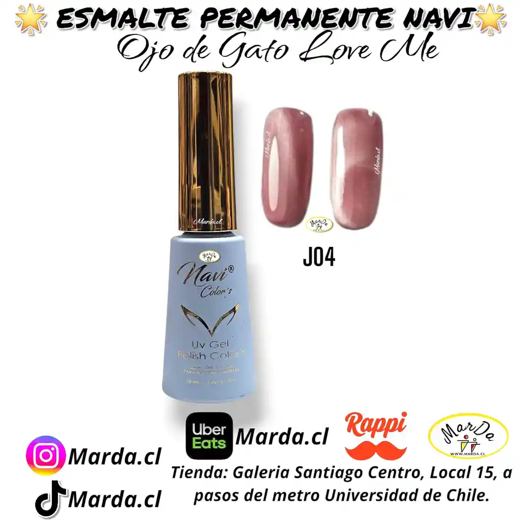 Esmalte Permanente Navi Love Me Ojo De Gato J04