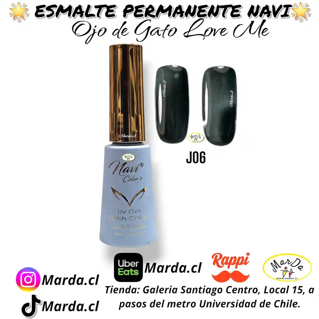 Esmalte Permanente Navi Love Me Ojo De Gato J06