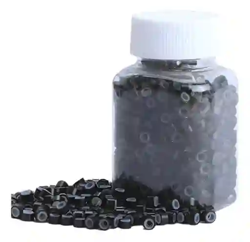 Microring Para Extensión De Cabello 400pcs Color Negro