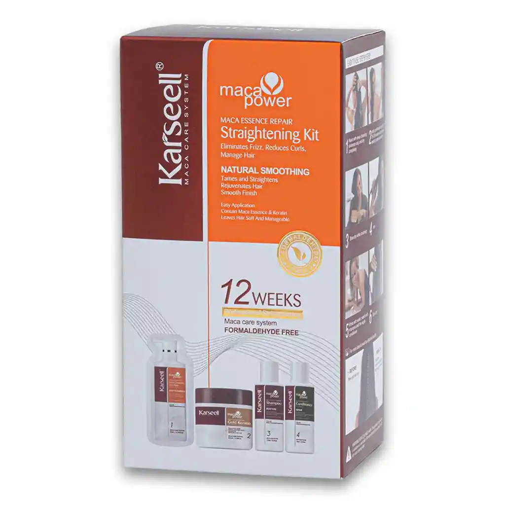 Karseell Pack 12 Weeks Shampo, Acondiconador, Mascarilla , Crema Para Peinar