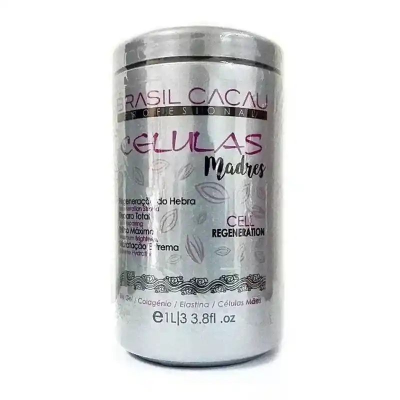 Crema De Masajes Brasil Cacau Btx Capilar Tratamiento 1000ml Celulas Madres