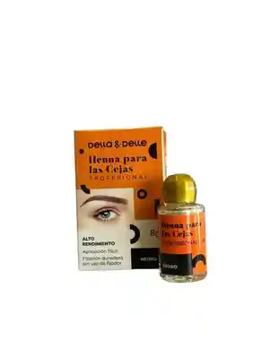 Henna Para Cejas Negra Della & Delle Profesional 8 G