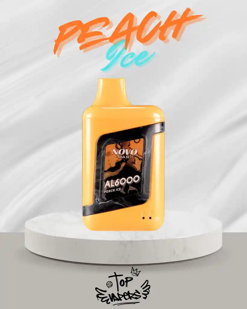 Vaper Durazno Ice· 6.000 Puffs · Vaporizador Desechable