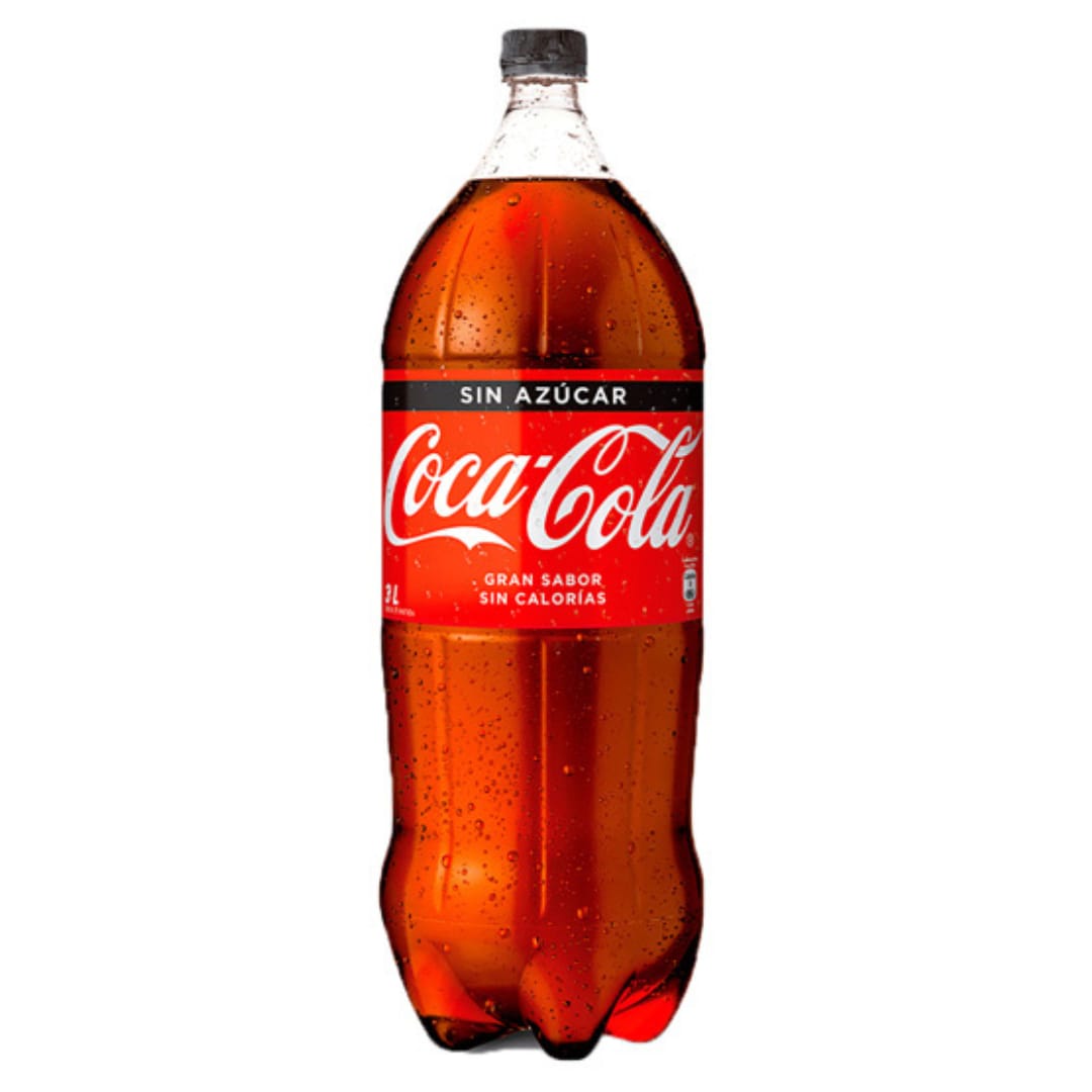 Coca Cola Zero Azucar 3 Litros - Rappi