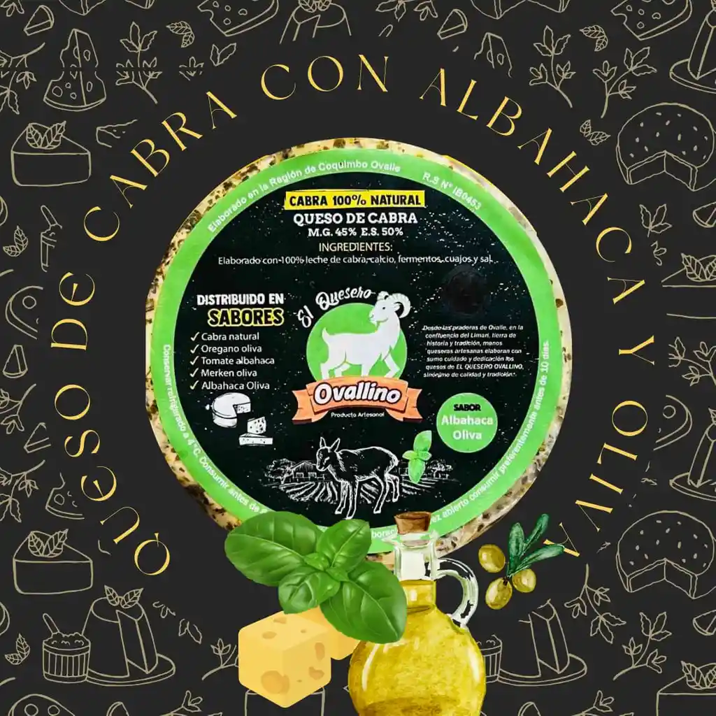 Queso De Cabra Con Albaha Y Oliva