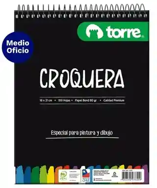 Croquera 16x21 100h 80 Gr. Torre