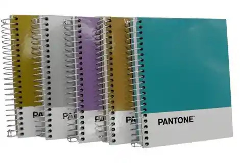 Libreta Pocket 100 Hojas Cuadriculadas 5mm Colores Metalizados Pantone