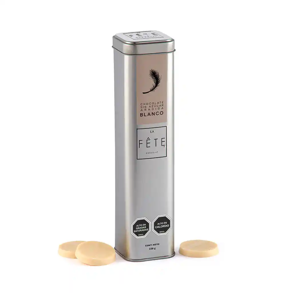Tubo De Chocolate Blanco Sin Azúcar Añadida 220 G