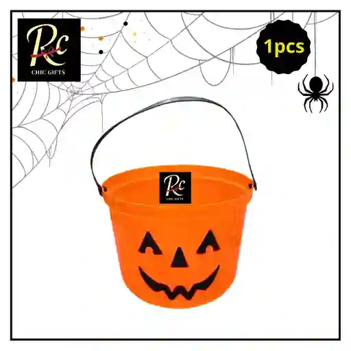"canasta Calabaza Para Dulces - Cesta De Halloween Para Niñ@s - Regalos Chic "
