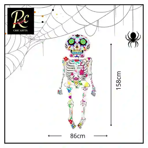 Globo Gigante Catrina Halloween - Decoración Día De Muertos - Regalos Chic