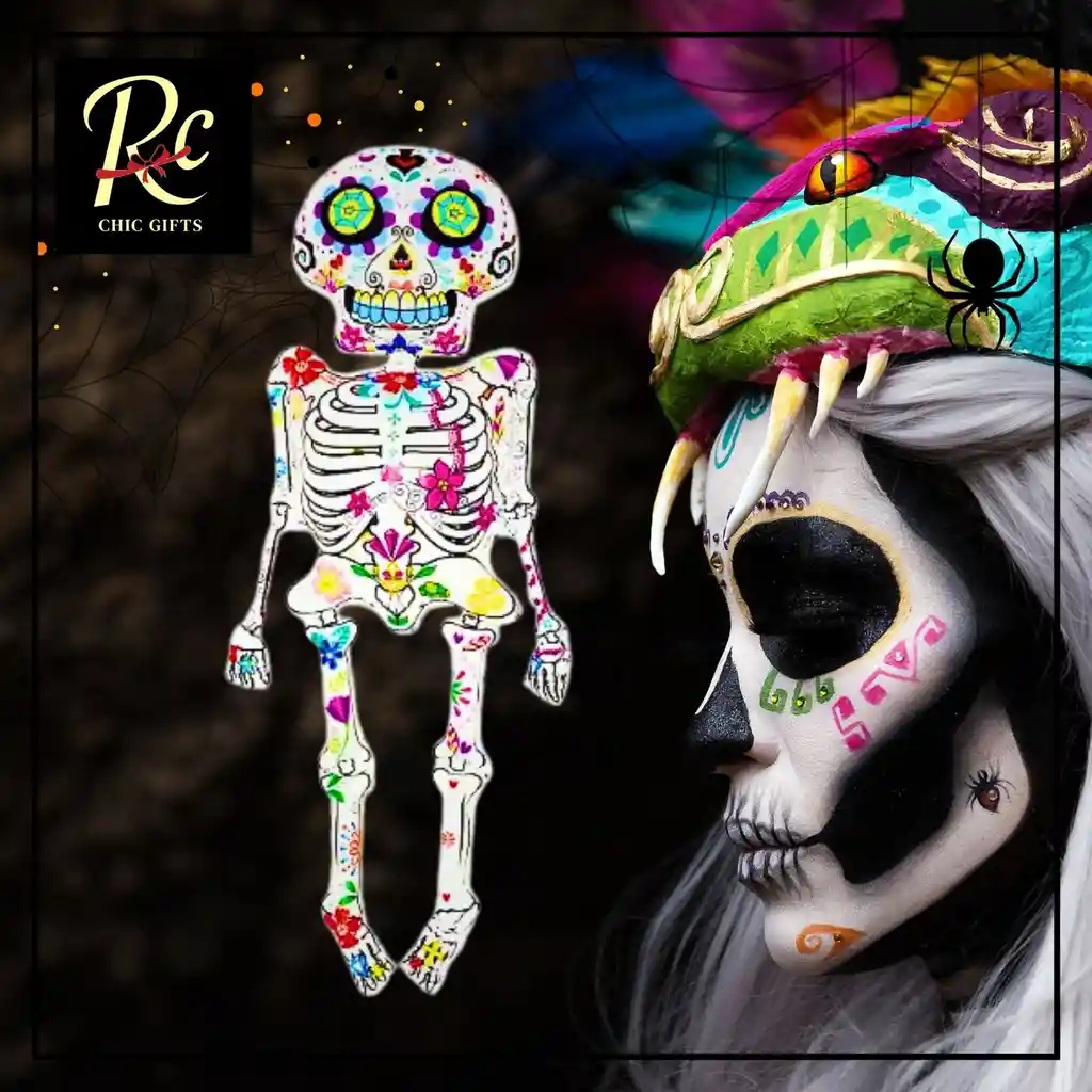 Globo Gigante Catrina Halloween - Decoración Día De Muertos - Regalos Chic