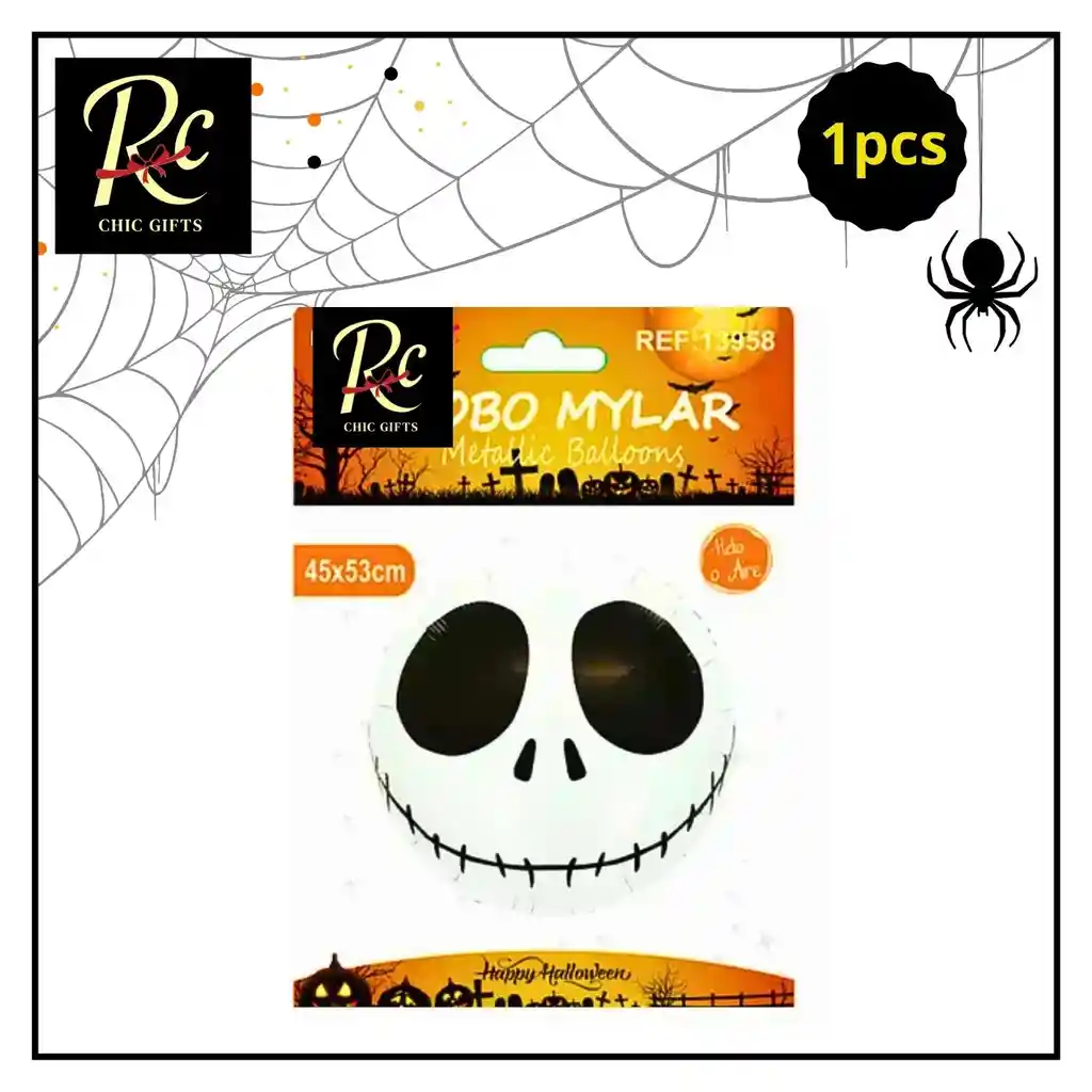 Globo Jack Skellington - Decoración Halloween - Regalos Chic