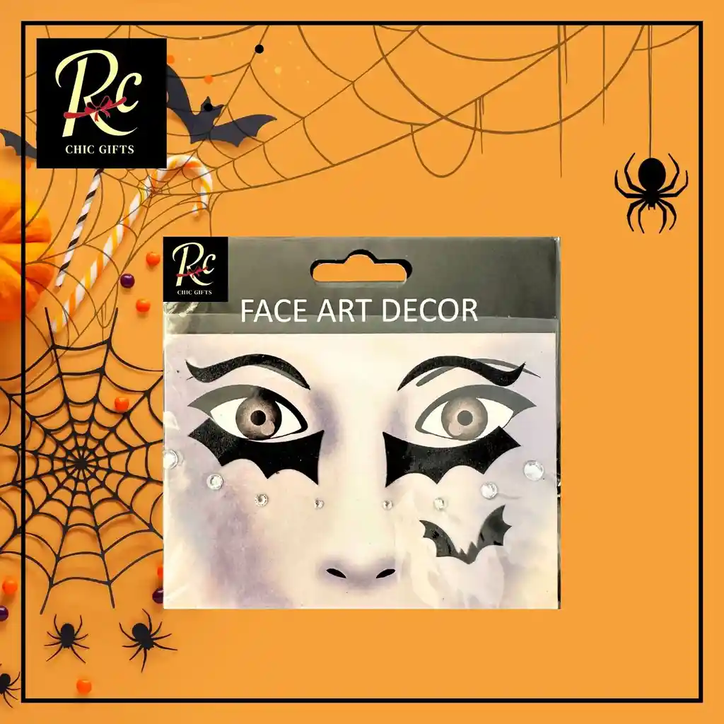 Apliques Faciales De Murciélago - Joyas Autoadhesivas - Regalos Chic
