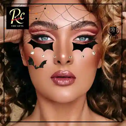 Apliques Faciales De Murciélago - Joyas Autoadhesivas - Regalos Chic