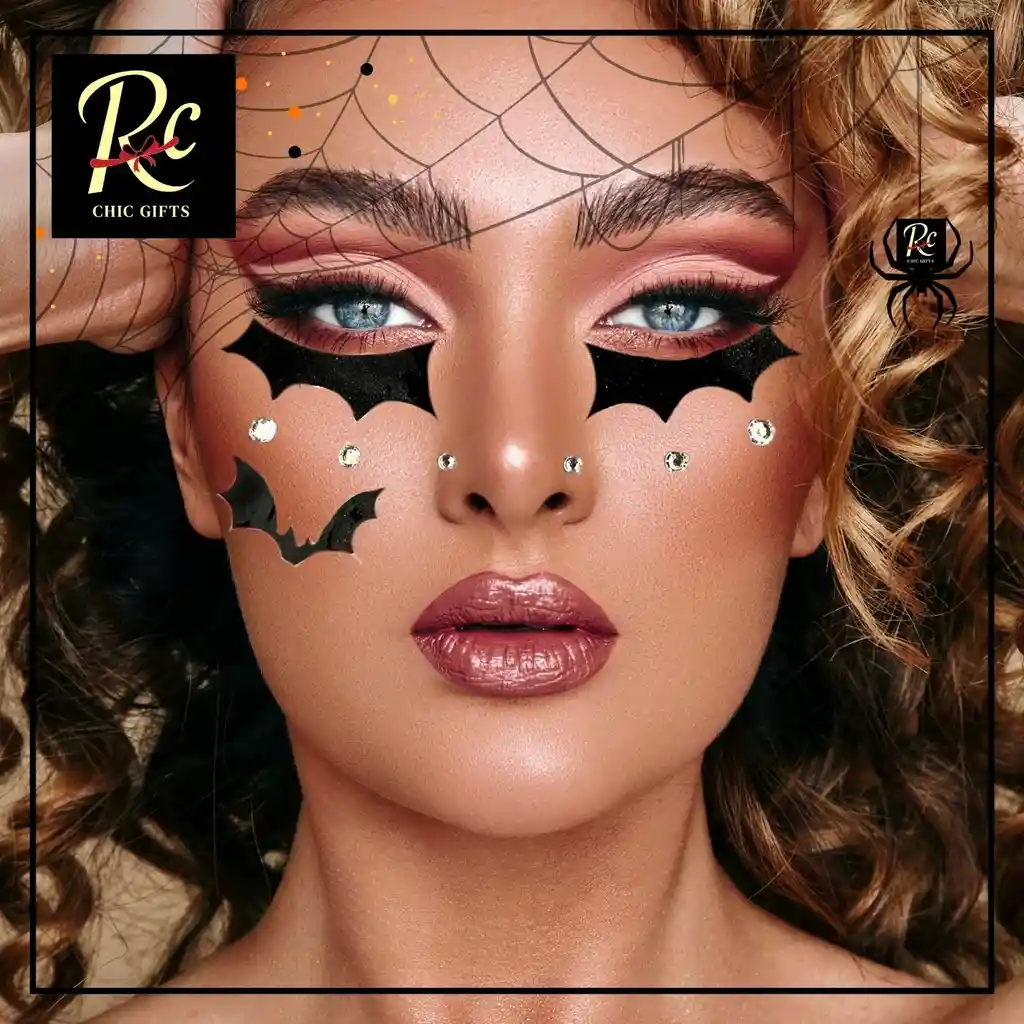 Apliques Faciales De Murciélago - Joyas Autoadhesivas - Regalos Chic