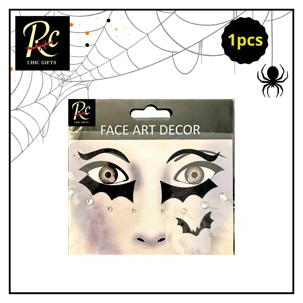 Apliques Faciales De Murciélago - Joyas Autoadhesivas - Regalos Chic