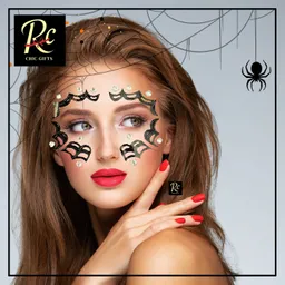 Stickers Faciales Murciélago - Joyas Autoadhesivas Halloween - Regalos Chic