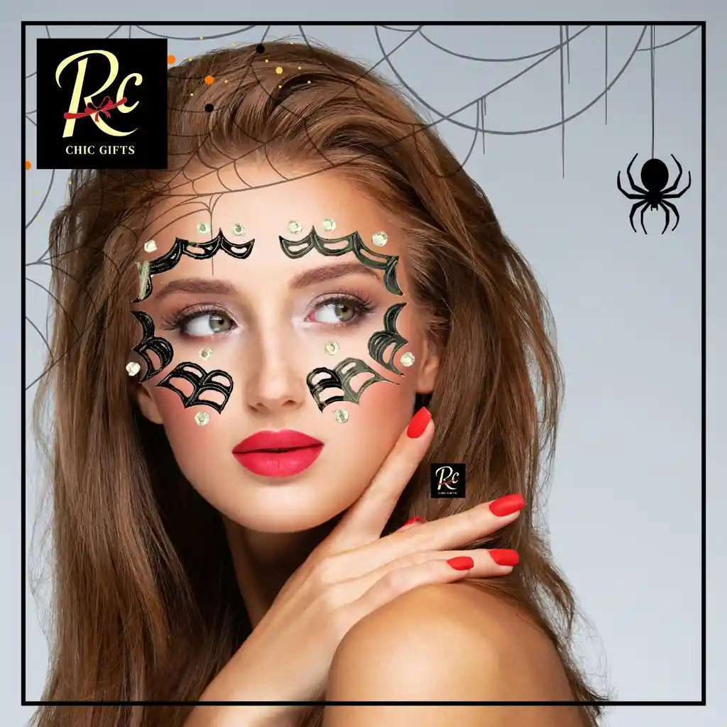 Stickers Faciales Murciélago - Joyas Autoadhesivas Halloween - Regalos Chic