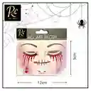 Apliques Faciales De Lágrimas De Sangre - Maquillaje De Terror Instantáneo - Regalos Chic