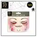 Apliques Faciales De Lágrimas De Sangre - Maquillaje De Terror Instantáneo - Regalos Chic