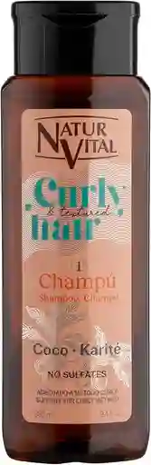 Shampoo Curly Cabello Rizado, Ondulado O Texturizado Naturvital 280 Ml