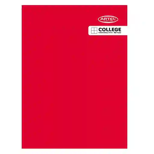 Cuaderno College Cuadro 5mm 80 Hojas