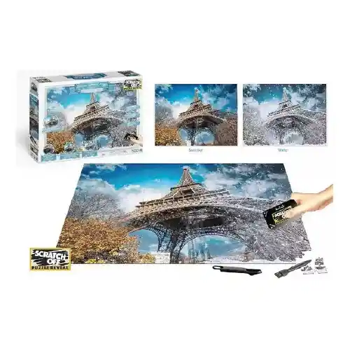 Rompecabezas Raspa 2 En 1 De 500 Piezas De Paisajes