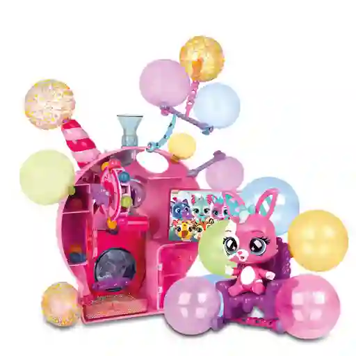 Play Set Bubiloons Mila Bubi Lab Máquina De Burbujas Color Rosa