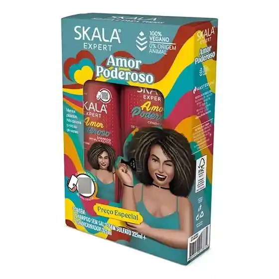 Kit Shampoo Skala Revitalizante Expert Amor Poderoso 650ml