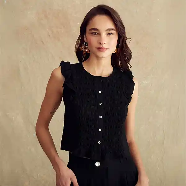 Blusa Paradiso Palma Xl Negro