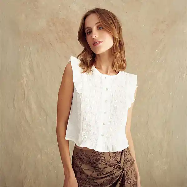 Blusa Paradiso Palma Xl Blanco