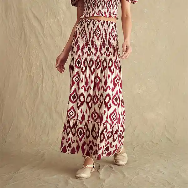 Falda Paradiso Amalfi Xs Burdeo