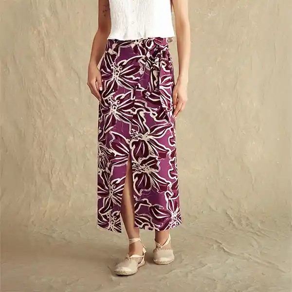 Falda Paradiso Oporto Xs Morado