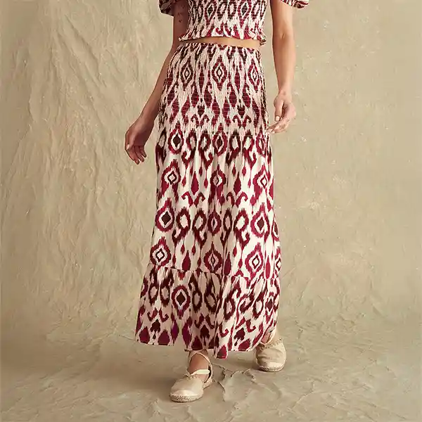 Falda Paradiso Amalfi Xl Burdeo