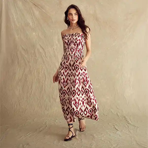 Vestido Paradiso Oporto Xl Burdeo