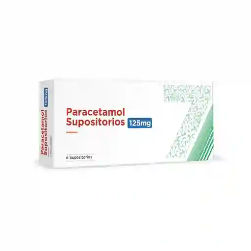 Paracetamol Supositorios 125 Mg X 6 Sup.