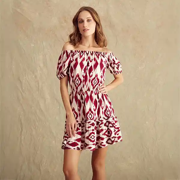 Vestido Paradiso Capri Xs Burdeo