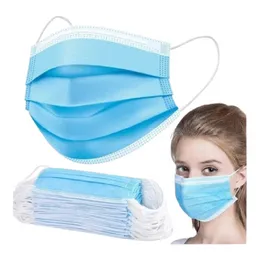 Mascarillas Desechables 3 Pliegues Celeste