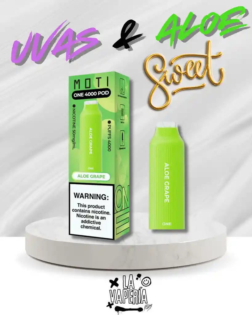 Vaper Mix De Uvas & Aloe 4.000 Puffs - Recargable