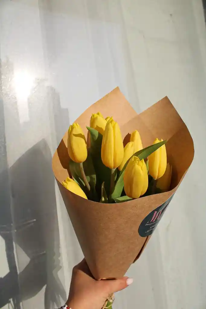 10 Varas De Tulipanes Amarillos