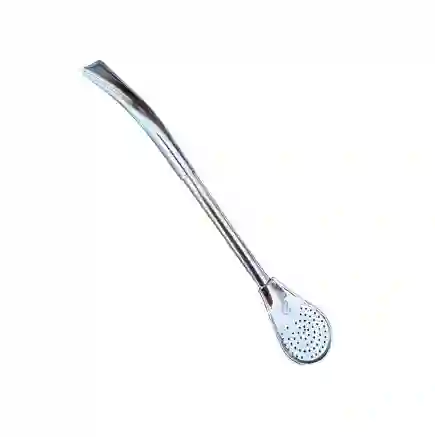 Bombilla Pico Loro Cuchara Ancha Acero Inox.